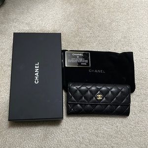 Chanel L-Gusset Flap Wallet